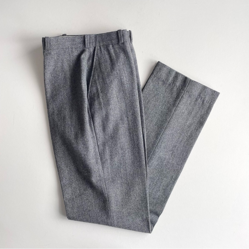 Vintage Union Made Herringbone Wool Dress Pants